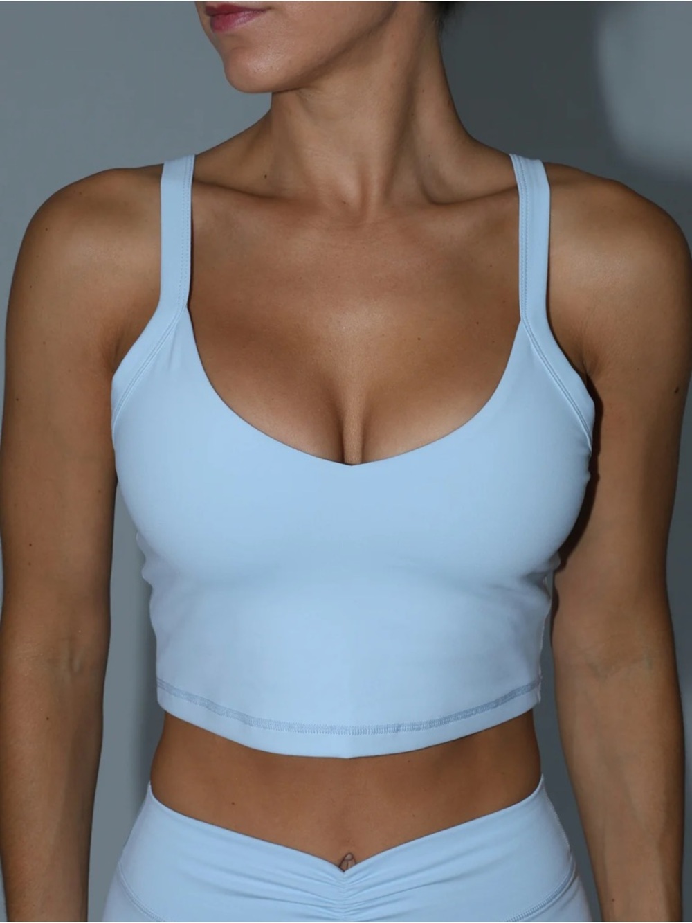 Liaison the Label X Halley Kate Everyday Tank Built in Bra Skylight Blue Small